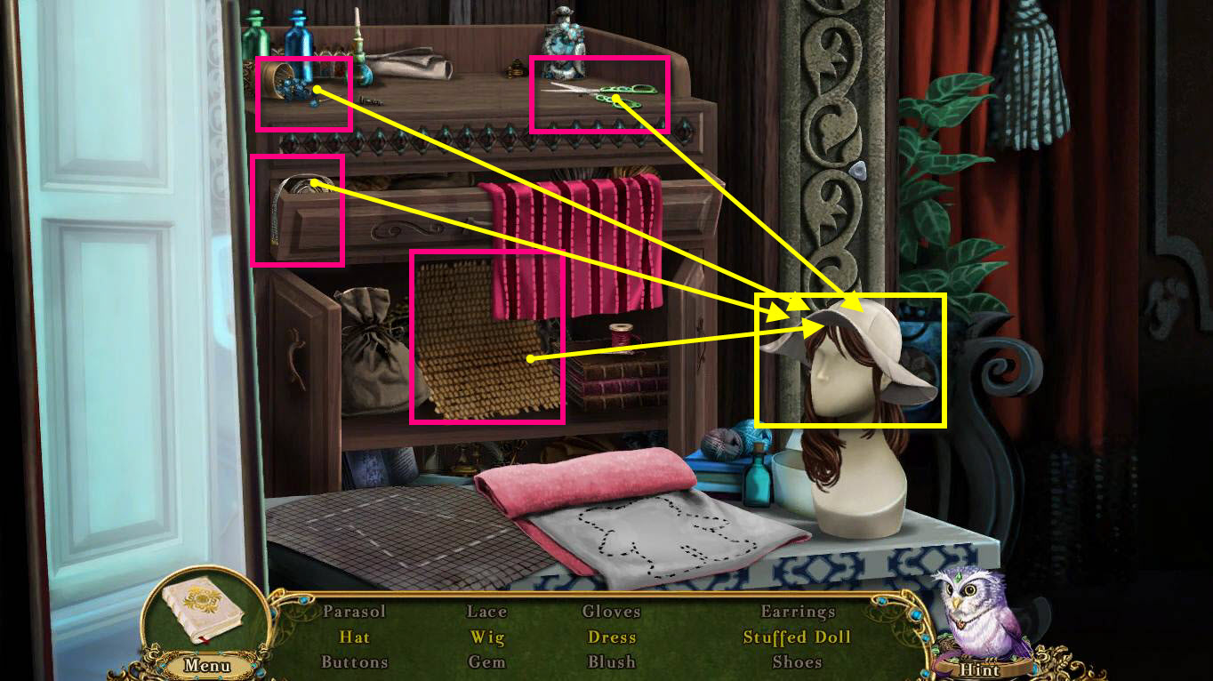 Awakening Skyward Castle Walkthrough Wardrobe Hidden Object Hat