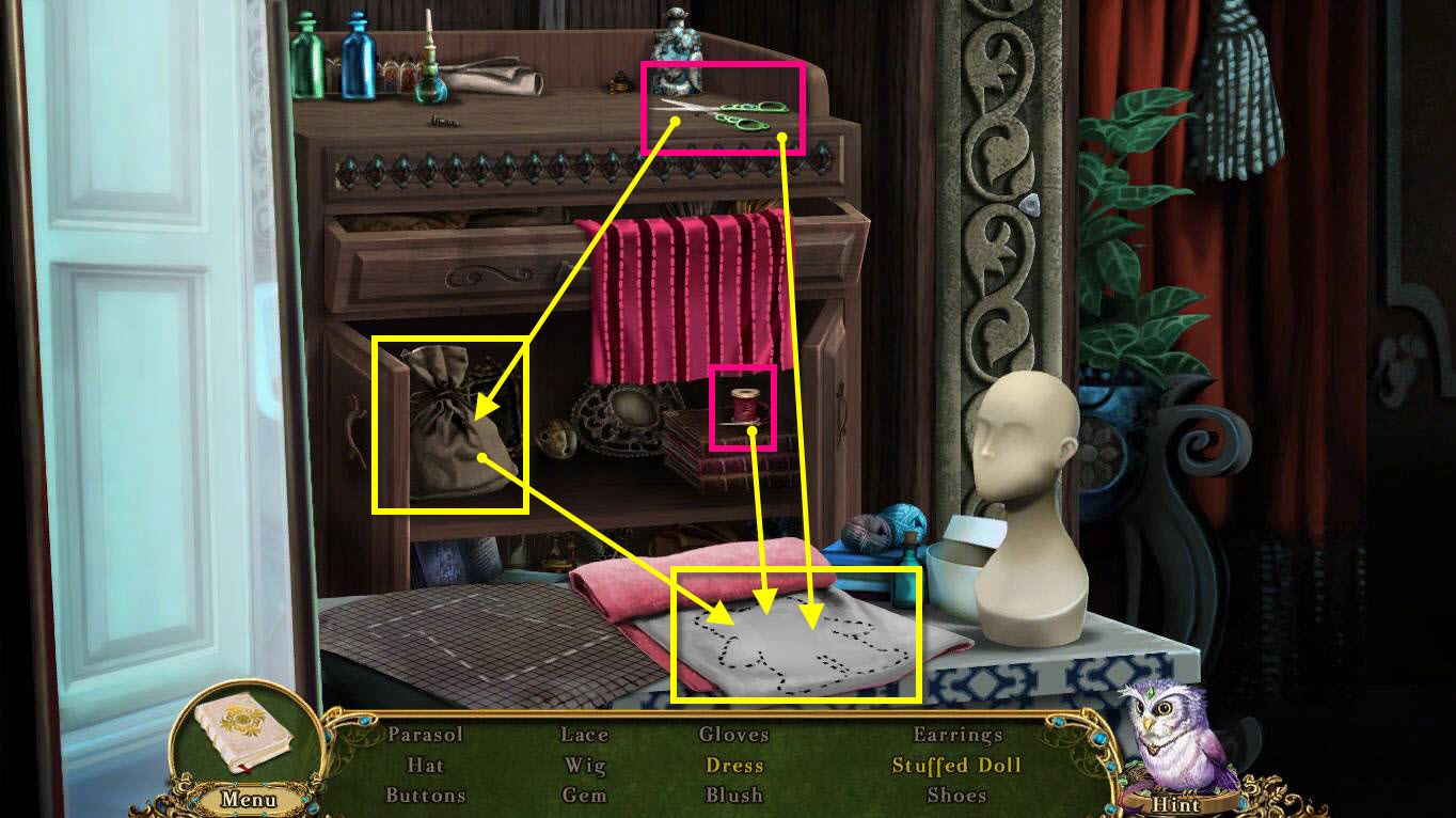 Awakening Skyward Castle Walkthrough Wardrobe Hidden Object Doll