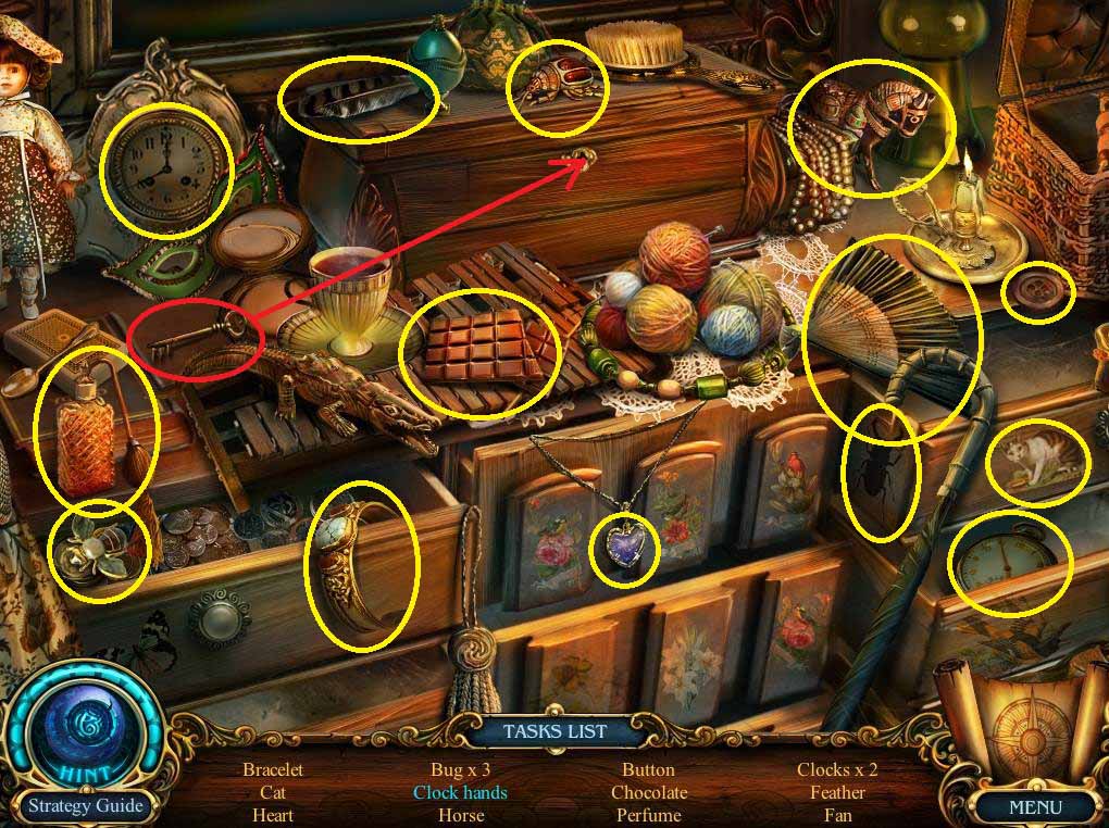 Vanity Hidden Object Area