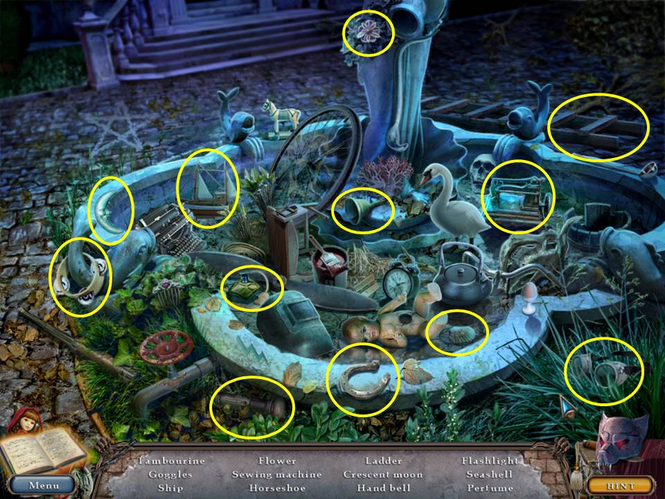 Fountain Hidden Object Area