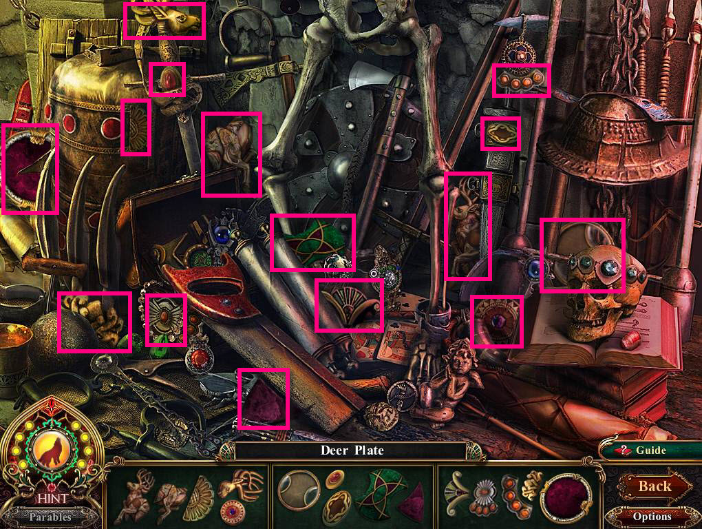 Skeleton Hidden Object Game