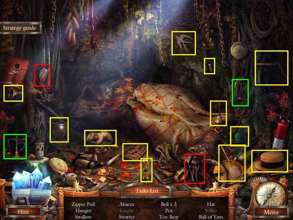 Den Hidden Object Area