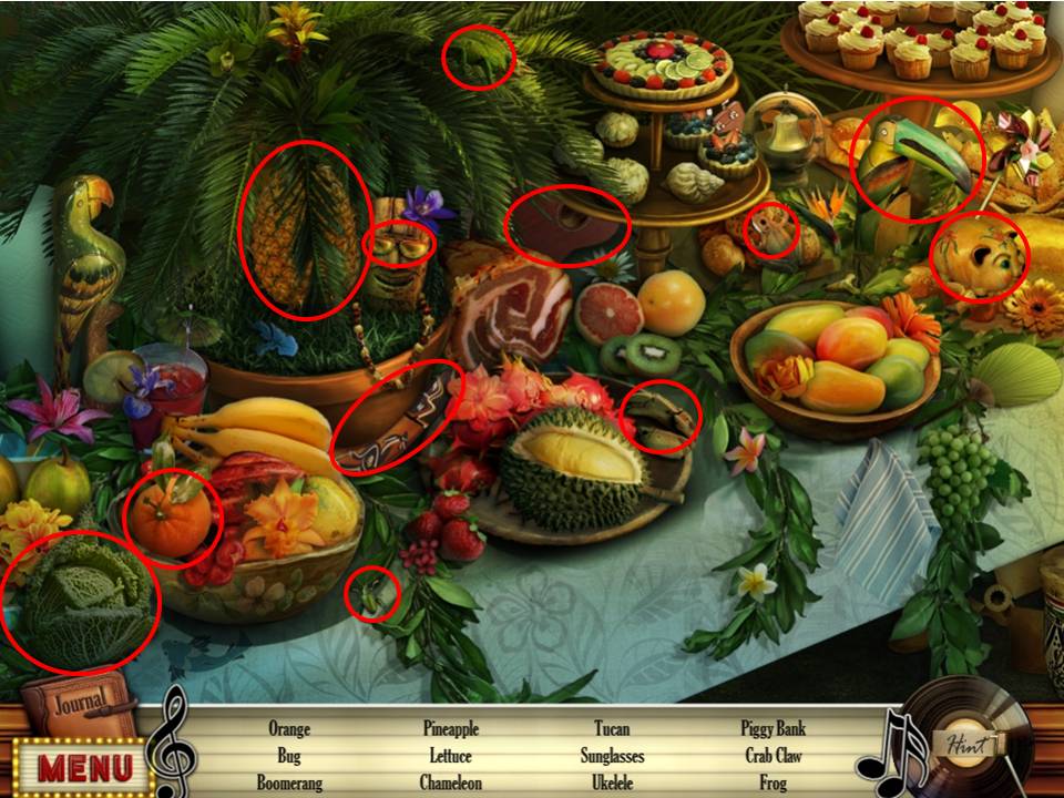 Table Hidden Object Area