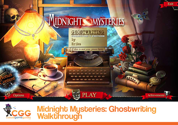 Midnight Mysteries: Ghostwriting Walkthrough
