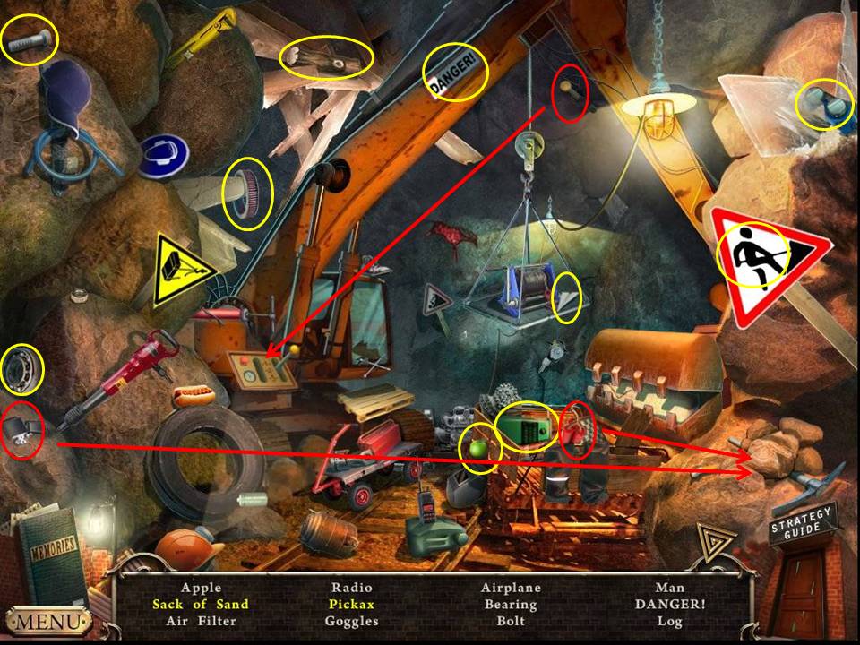 Mine Hidden Object Area