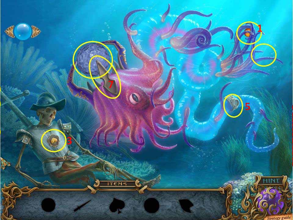 Squid Hidden Object Area Scene 1