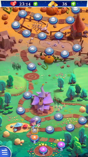 Bubble Witch Saga 2 Map