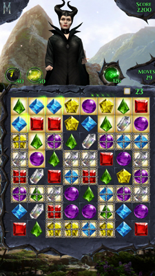 Maleficent Free Fall Gem Board