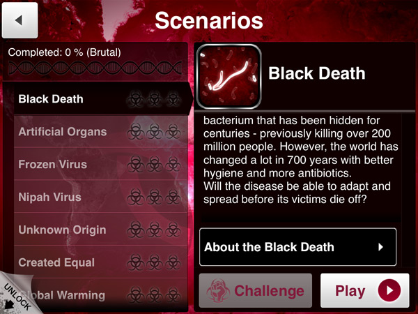 Plague Inc Scenarios