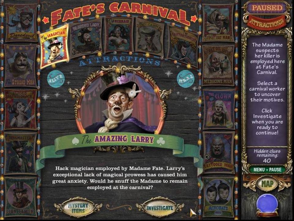 Mystery Case Files Madame Fate - Larry