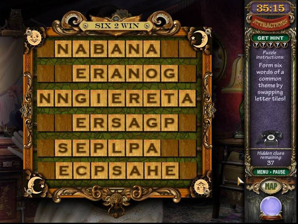 Mystery Case Files Madame Fate - Word Game