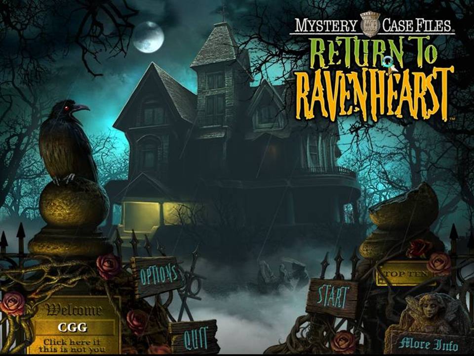 Mystery Case Files Return Ravenhearst Review title screen