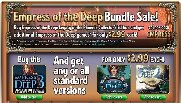 Empress of the Deep Sale