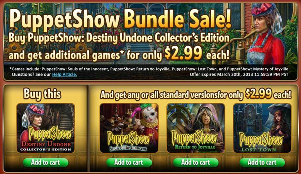 PuppetShow Sale