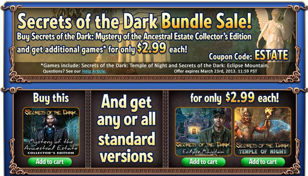 Secrets of the Dark Sale