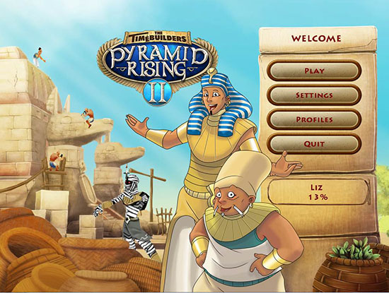 Timebuilders Pyramid Rising 2 Walkthrough Title Screen