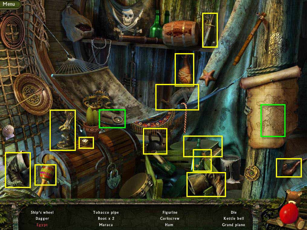 Corkscrew Hidden Object Area