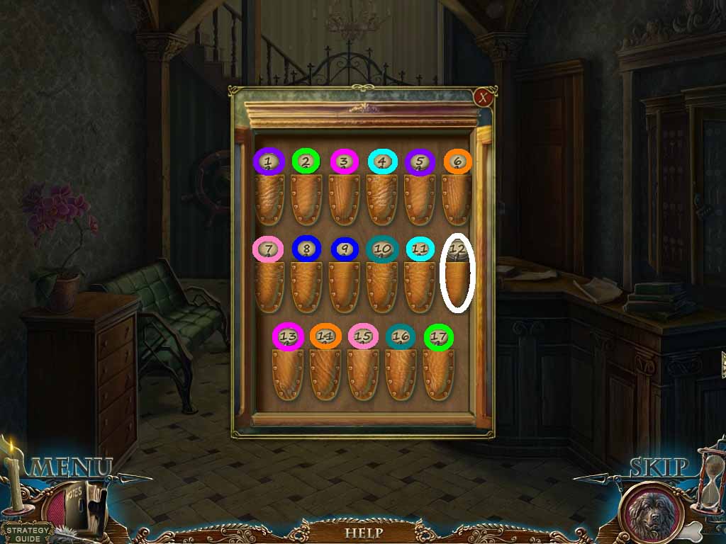 Dark Tales: Edgar Allan Poe's The Gold Bug Walkthrough Puzzle Screenshot