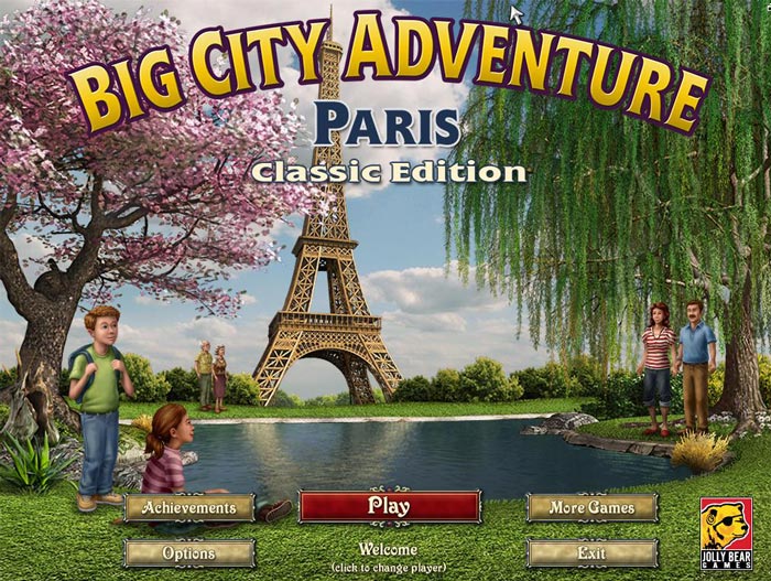 Big City Adventure Paris Title Screen